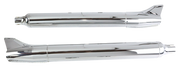 1961 Style Fishtails Chrome FLT95-17