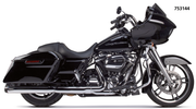 2Bros FLH/T17-up Dual Slip Ons Carbon Ch