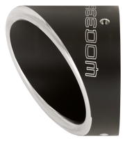 TURNOUT END CAP 4.5" SCULPTED BLACK