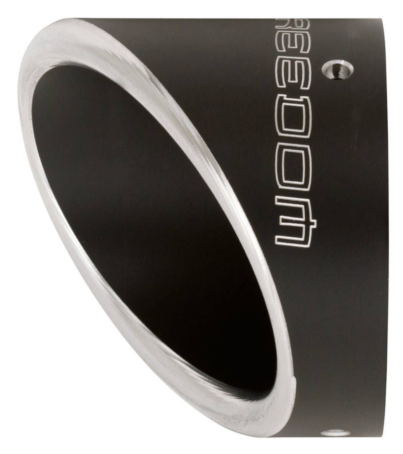 TURNOUT END CAP 4.5" SCULPTED BLACK