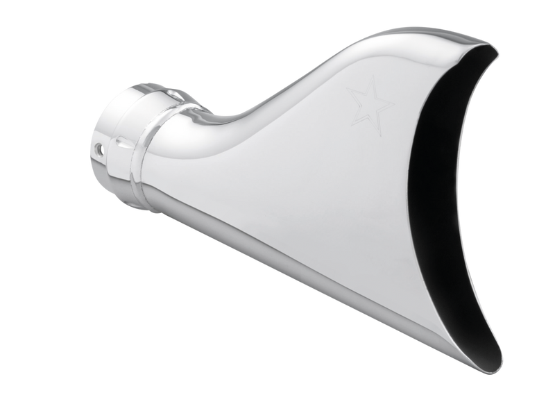 SHARKTAIL TIP CHROME 2.5" EA