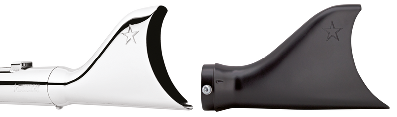 FREEDOM Sharktail end cap 2 1/8" chrome