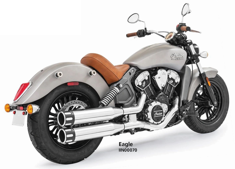 Freedom Eagle mufflers chr/blk ISC15-24