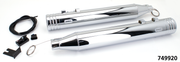 MCJ 100 Striped End Cap FLH/T95-16 Chrom