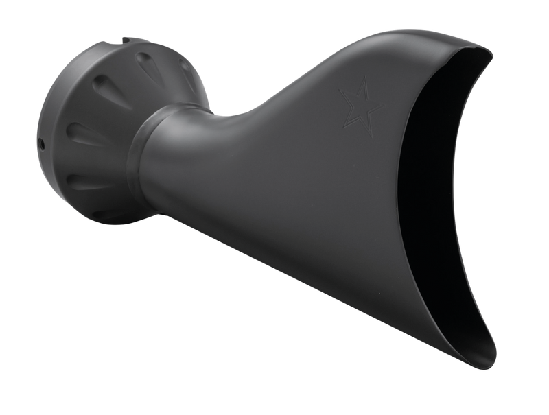 Blk Freedom Sharktail end cap 4" muffler
