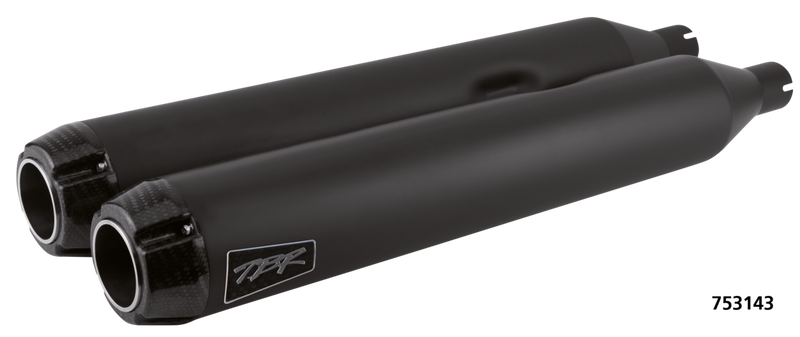 2Bros FLH/T17-up Dual Slip Ons Carbon Bl
