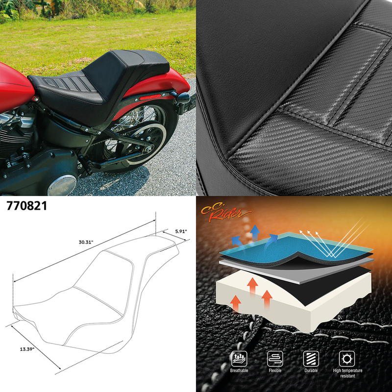2-Up Pleated Seat Black FXBB18-Up