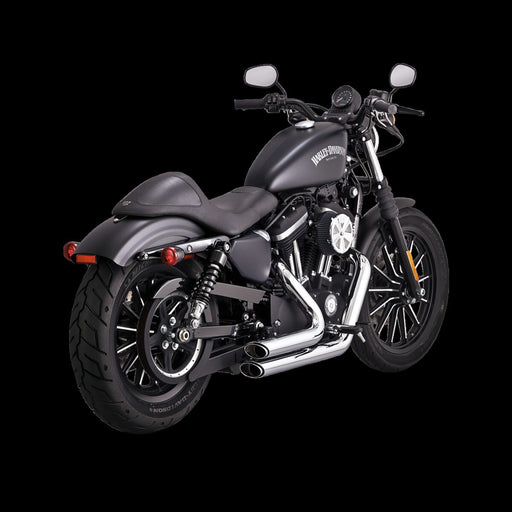 Vance & Hines Shortshots Staggered chrome exhaust system 17222