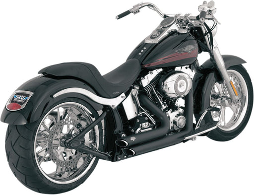 Vance & Hines Shortshots Staggered Exhaust System Black #47222
