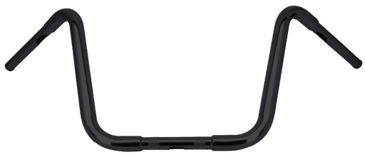 Zodiac Blck 1-1/4" Apehanger handlebar 14"