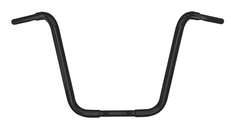 Zodiac Blck 1-1/4" Apehanger handlebar 16"