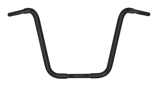 Zodiac Blck 1-1/4" Apehanger handlebar 16"