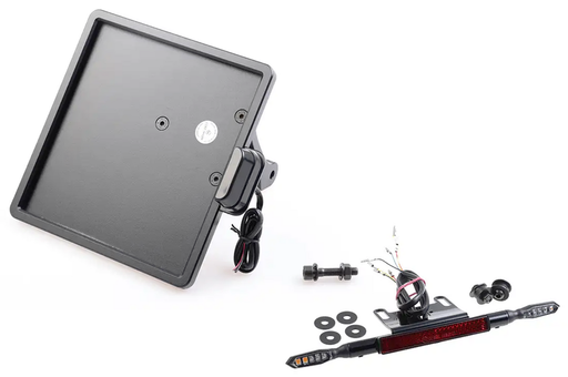 Cult-Werk License Frame Kit 3-1 Blk DE RH1250S21-U