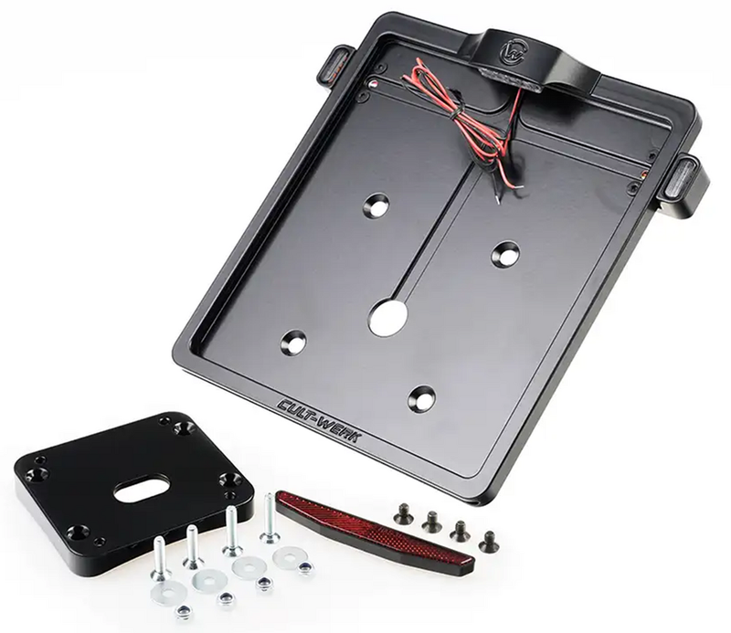 Cult-Werk License Plate Kit 3-1 Blk DE FXLR18-Up