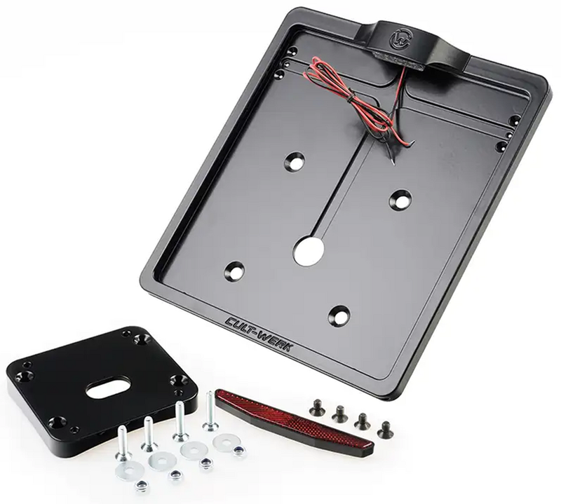 Cult-Werk License Plate Kit Blk DE FXLR18-Up
