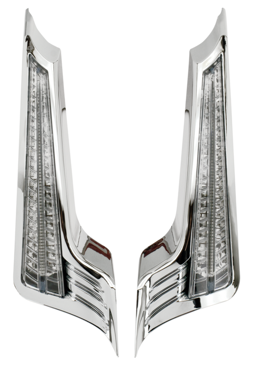 Ciro 3D Saddlebag chr fillers w/lghts FLH/T14-UP