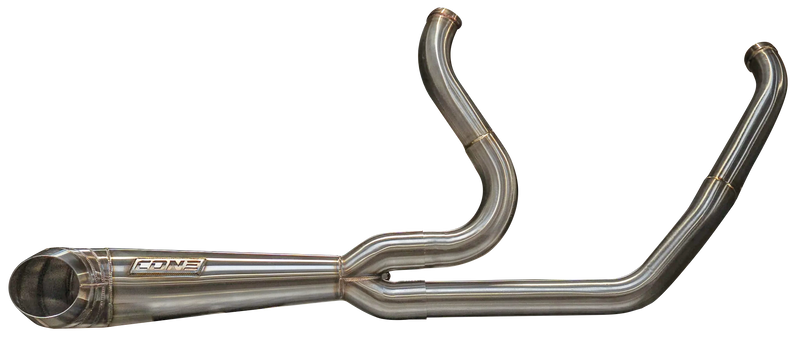Cone Performance Exhaust Turnout Brushed FLH/T17-Up