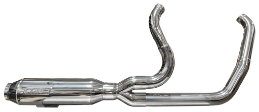 Cone Performance Exhaust Jesse Short Polished FLH/T17-Up