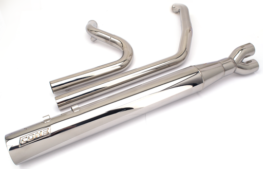 Cone Performance Exhaust Fast Eddie Full Polished FLH/T17-Up