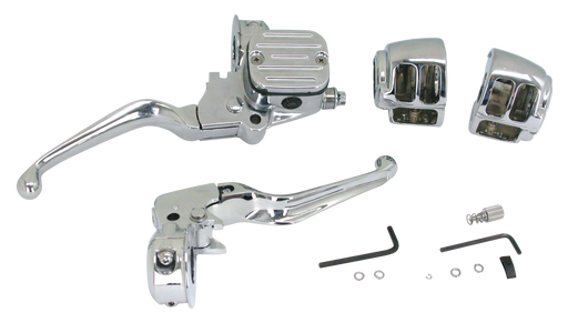 Zodiac Chr.Handlebar control kit 9/16" chop