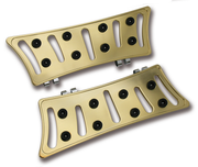 Slasher Billet Aluminium Driver Floorboards – Bronze, Pair