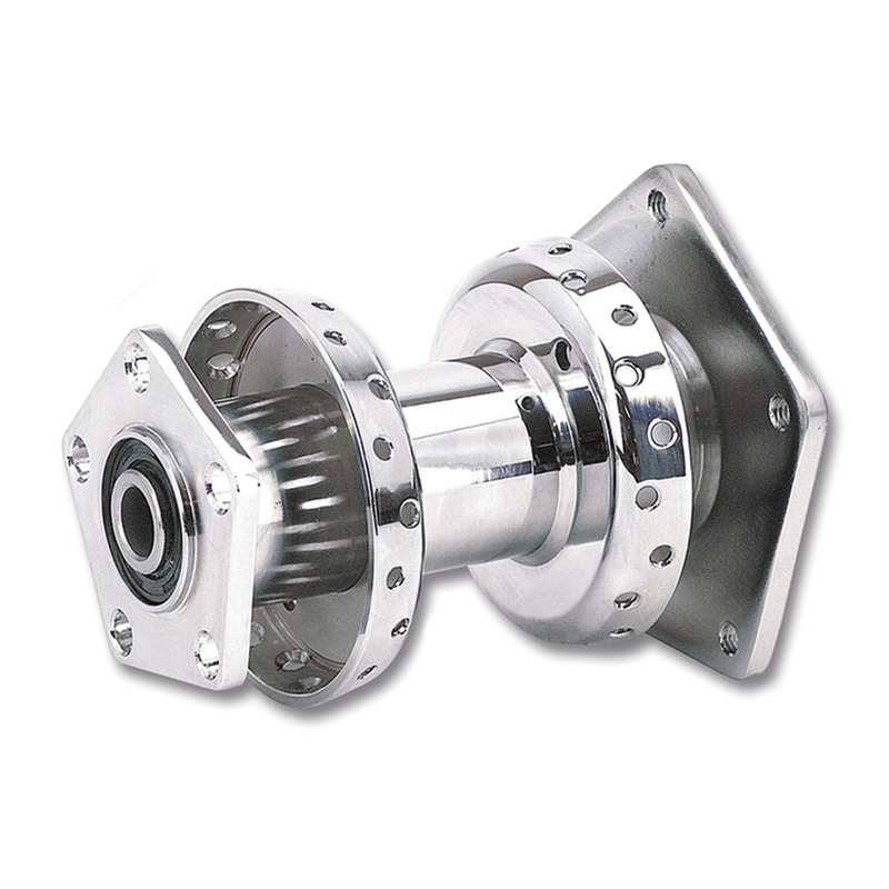 Zodiac Rear hub assy FLH/T86-99 chrome