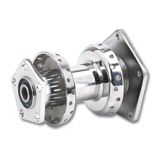 Zodiac Rear hub assy FLH/T86-99 chrome
