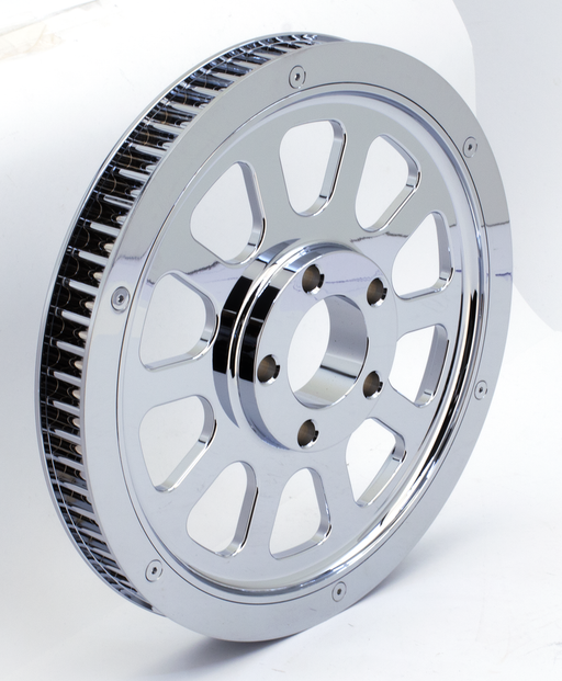 Zodiac Chrome 8-Spoke 66T 1" belt sprocket