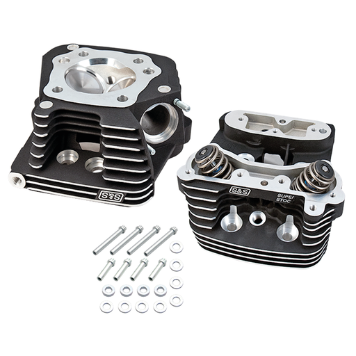 S&S Cycle Head kit, cylinder, Black - stock patter
