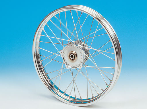 Zodiac Cplt wheel 19" alu hub 74-77 chrome spk.