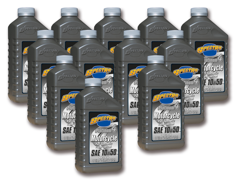 Spectro Oils of America 12x1Ltr SPECTRO 10W50 Platinum Synth — Pack of 12