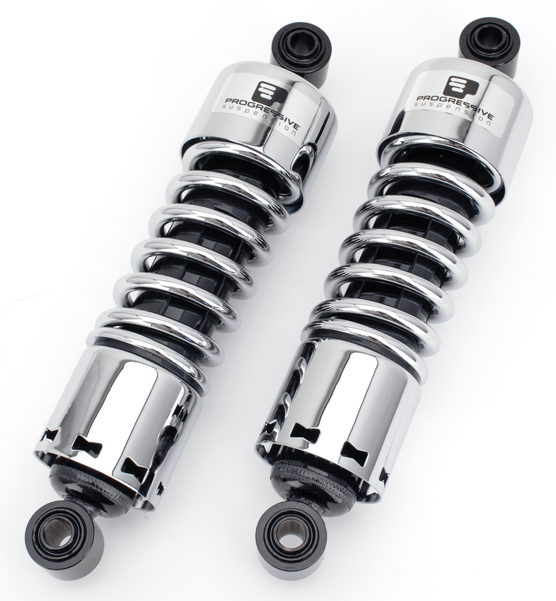 Progressive Suspension PS-412 Magnum shocks 11" Chrome springs