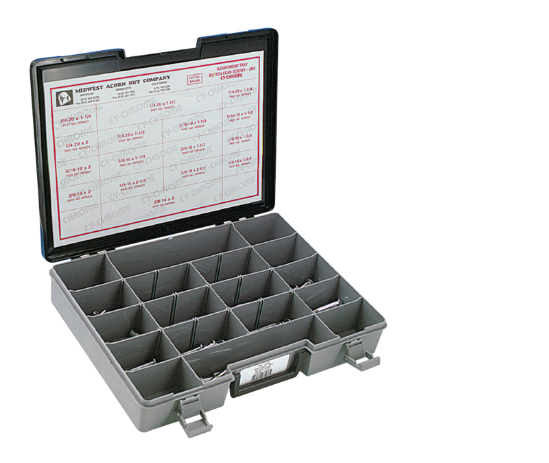 Midwest Acorn Nut Company Assortm. Tray Larger button head screws