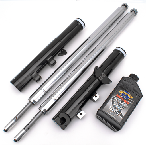Zodiac (Made in Europe) Black Anodized Bubba fork legs 3" o.s.