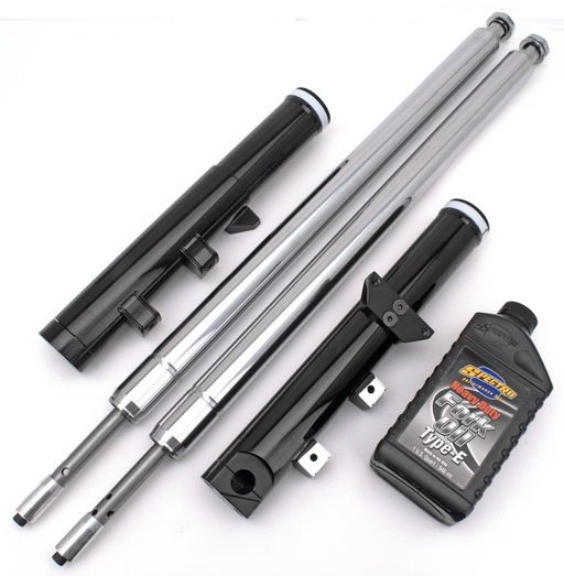 Zodiac (Made in Europe) Black Anodized Bubba fork legs 4" o.s.