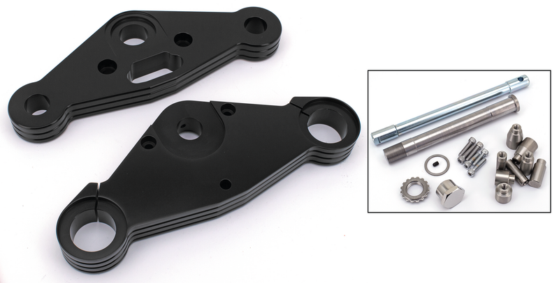 Zodiac (Made in Europe) Black Anodized Bubba triple trees 3dgr