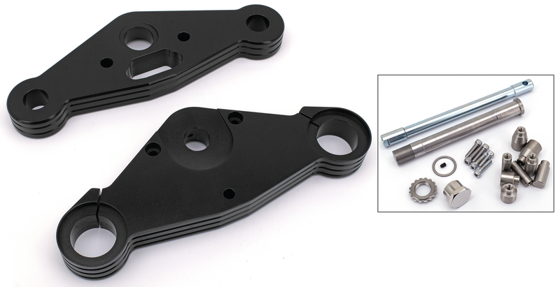 Zodiac (Made in Europe) Black Anodized Bubba triple trees 6dgr