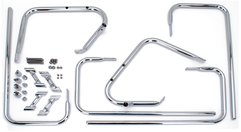 V-Twin Saddlebag Chrome Guard Kit FLH/T97-08