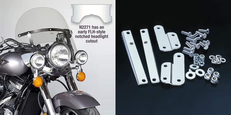 National Cycle Chopped H-Duty kit clear FL60-84