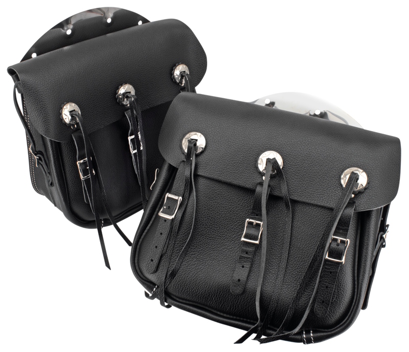 Samwel Supplies Black Saddlebags w/o Logo HD36-43 — Pack of 2