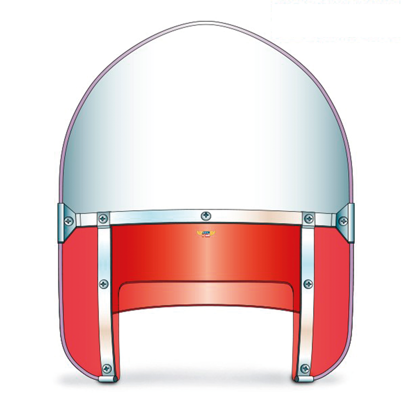 National Cycle NC Heritage 5-Bolt HD Peaked Top Red