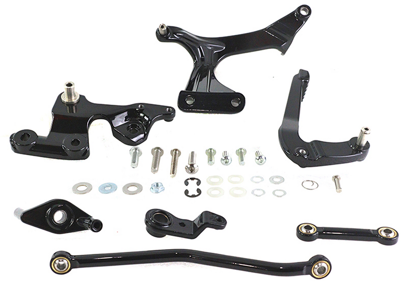 V-Twin Mid Control Kit Brake Side Black ST18-Up