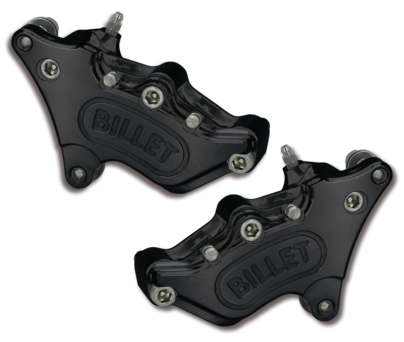 Harrison Billet Billet 4 calipers XL,FX,FXWG 1976-83Blck