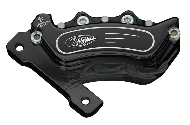 Harrison Billet Blk Billet-6 Caliper, fits Fat Bubba L/H