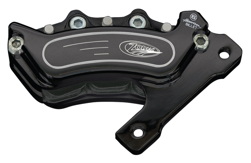 Harrison Billet Blk Billet-6 Caliper, fits Fat Bubba R/H