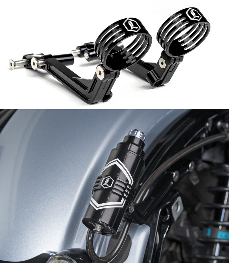 Legend Air Suspension LS REVO-ARC RR Mounts Black FLH/T09-Up