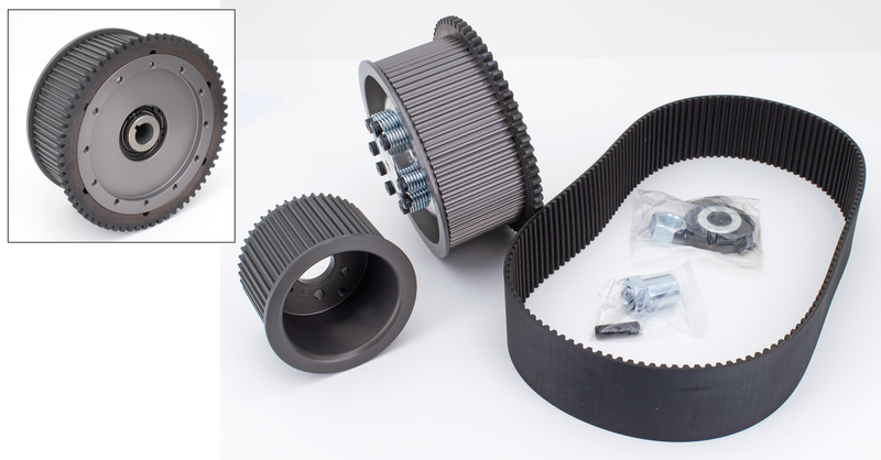 Belt Drives LTD 3" belt kit 1936-54 taper shaft kick st.