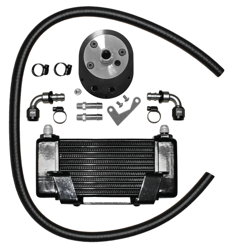 Jagg Oil Coolers Jagg FLH/T09-up 10-row cooler black low