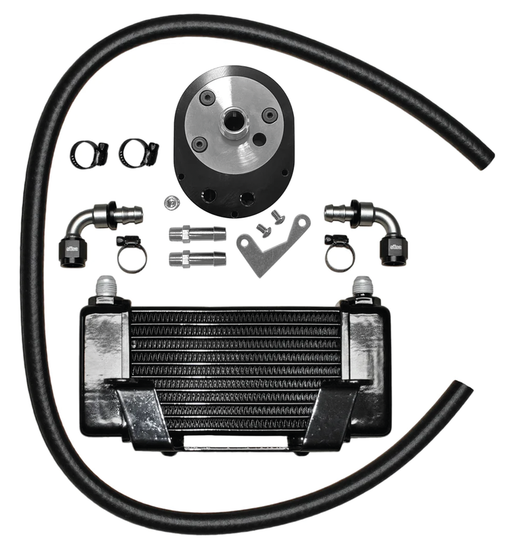 Jagg Oil Coolers Jagg FLH/T09-up 10-row cooler black low