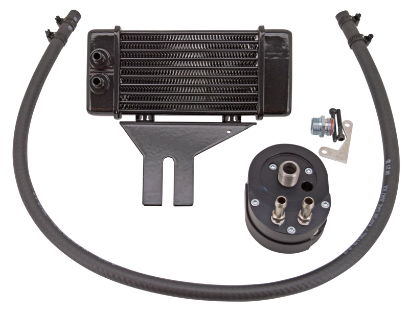 Jagg Oil Coolers Jagg FXD91-17 10-row black cooler low m